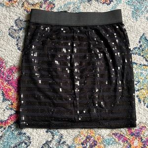 Forever 21 Black Sequin Skirt
